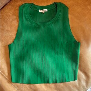 NEW (out of poly bag) Cotton Citizen Kelly Green Ibiza Cropped Tank Top